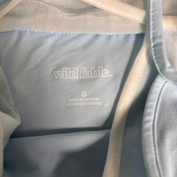 Wild Fable Mini Slip Dress Womens Small Light Blue Spaghetti Strap Soft Girl - Picture 4 of 6